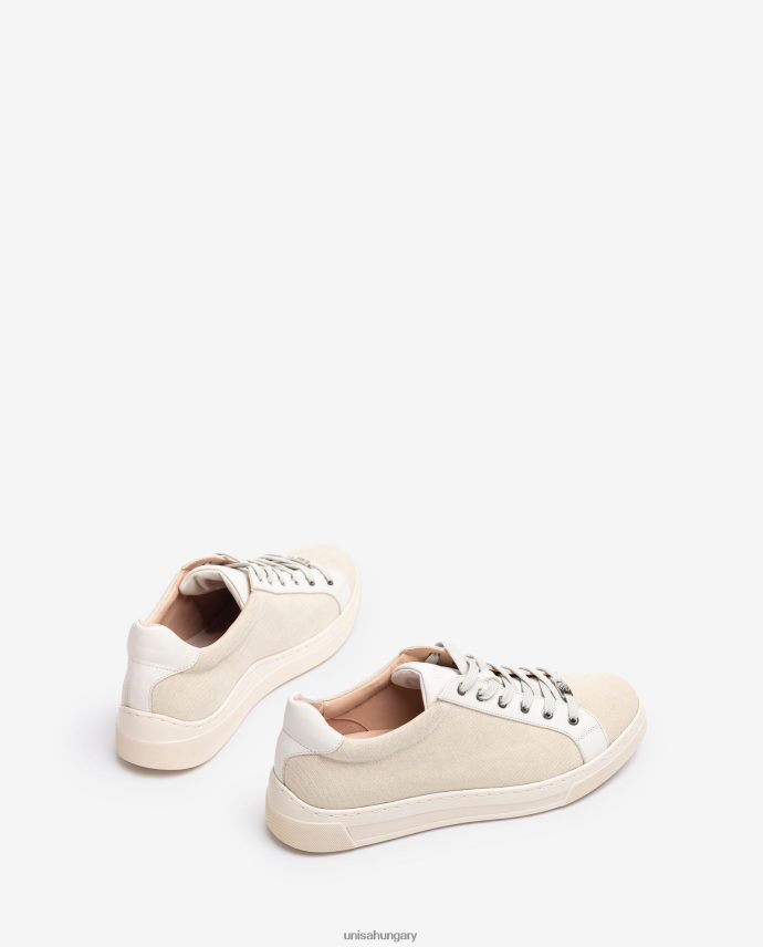 Unisa újrahasznosított anyagból készült tornacipő nők J4PJX0682 fehér