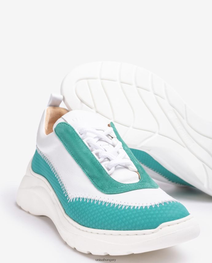 Unisa kontrasztos anyagokból készült tornacipő nők J4PJX0670 fehér