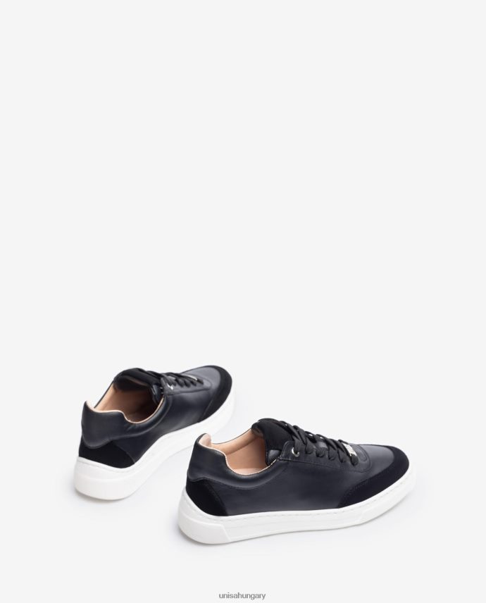 Unisa kontrasztos orrú és sarkú tornacipő nők J4PJX01239 fekete