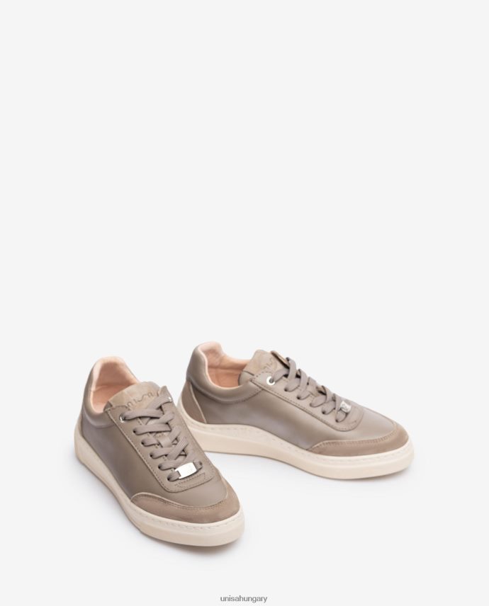 Unisa kontrasztos orrú és sarkú tornacipő nők J4PJX01240 barna