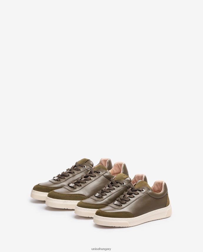 Unisa kontrasztos orrú és sarkú tornacipő nők J4PJX01244 zöld