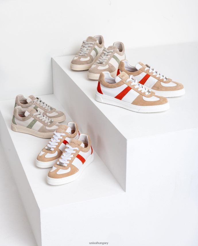 Unisa kontrasztos tornacipők nők J4PJX0684 fehér