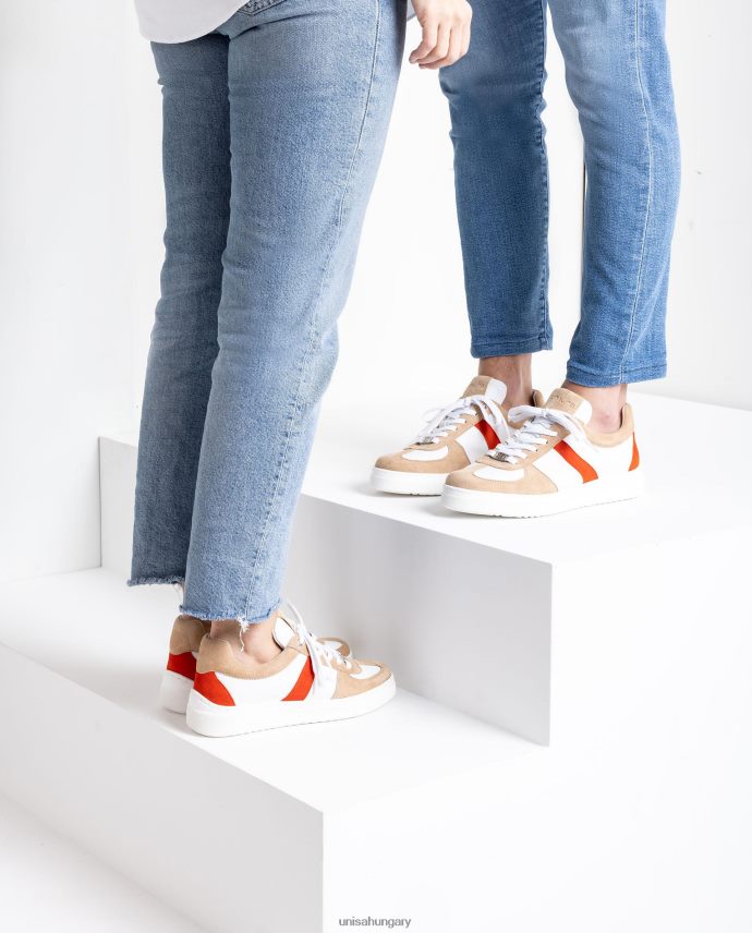 Unisa kontrasztos tornacipők nők J4PJX0685 fehér