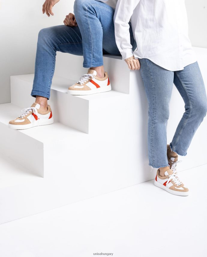 Unisa kontrasztos tornacipők nők J4PJX0685 fehér