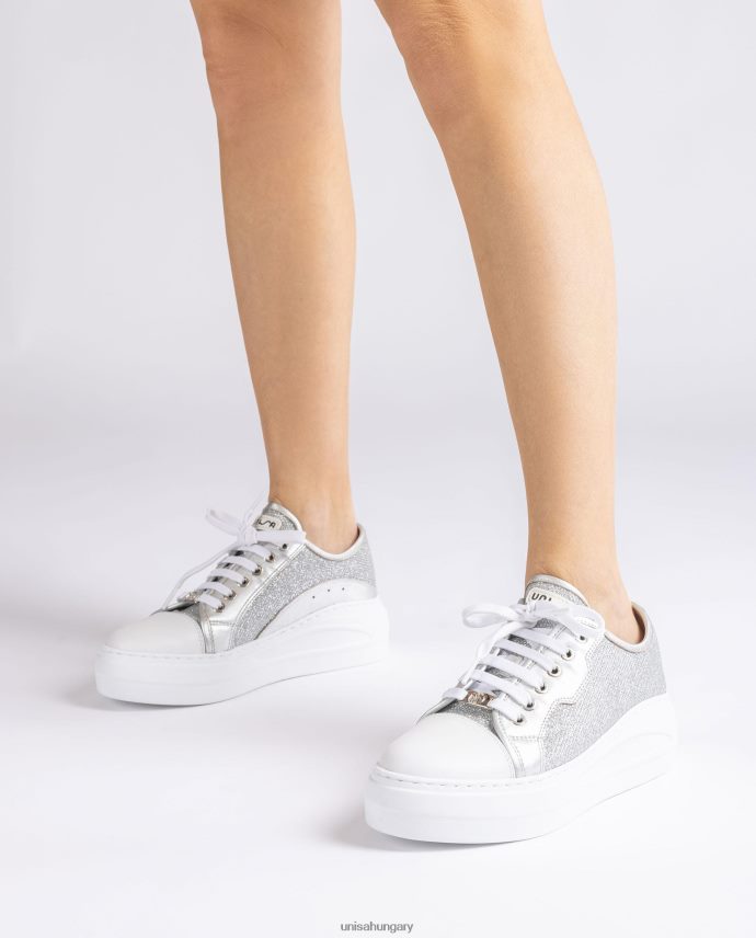 Unisa tornacipő fényes anyagból nők J4PJX0656 ezüst