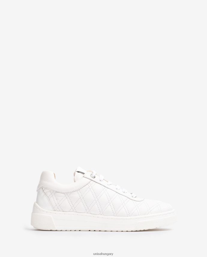 Unisa tornacipő geometrikus foltvarrással nők J4PJX0648 fehér