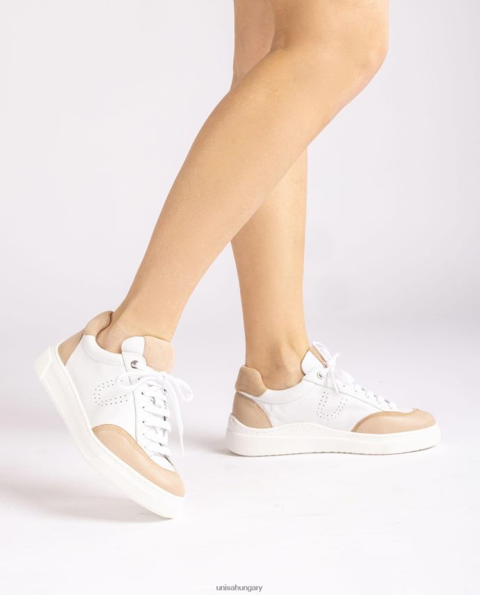 Unisa tornacipő kontrasztos orrral és sarokkal nők J4PJX0649 fehér