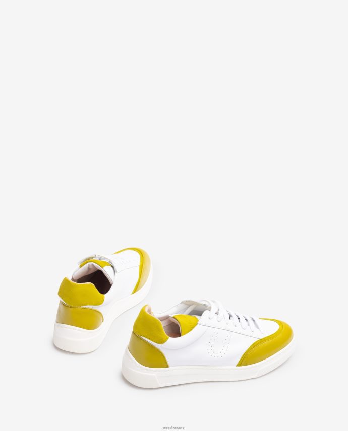 Unisa tornacipő kontrasztos orrral és sarokkal nők J4PJX0652 fehér