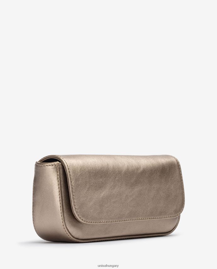 Unisa fém hatású bőr parti kézitáska nők J4PJX01207 bronz