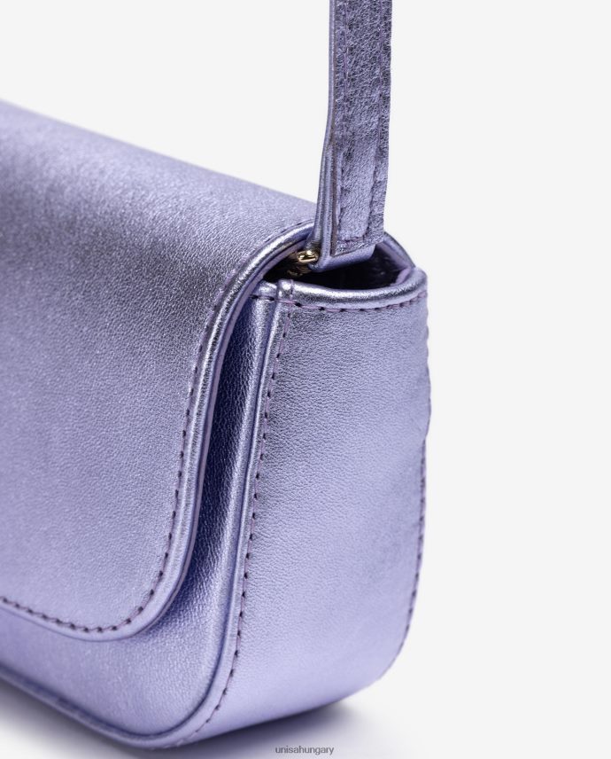 Unisa fém hatású bőr parti kézitáska nők J4PJX01208 lila