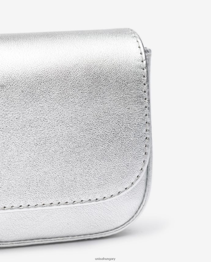 Unisa fém hatású bőr parti kézitáska nők J4PJX01212 ezüst