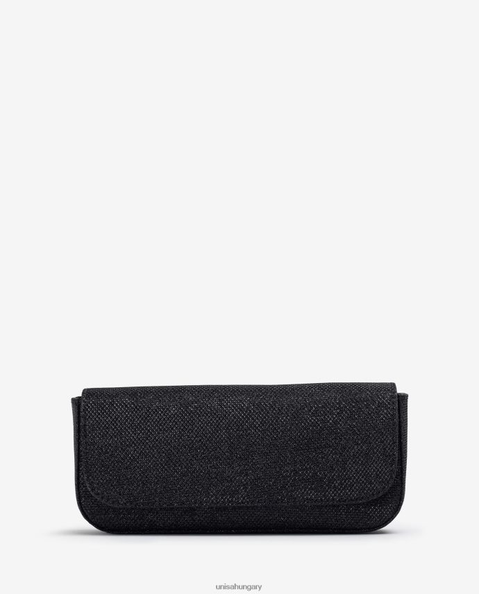 Unisa fényes anyagból készült parti kézitáska nők J4PJX01201 fekete