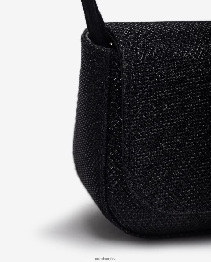 Unisa fényes anyagból készült parti kézitáska nők J4PJX01201 fekete