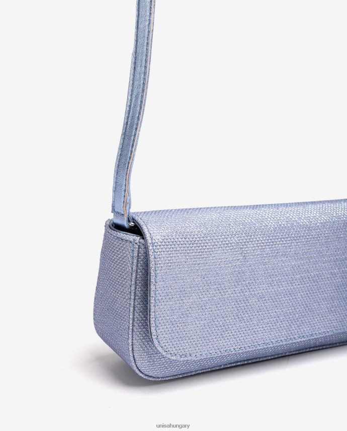 Unisa fényes anyagból készült parti kézitáska nők J4PJX01206 kék