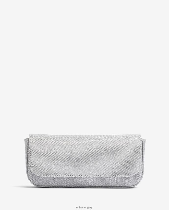 Unisa fényes anyagból készült parti kézitáska nők J4PJX01211 ezüst