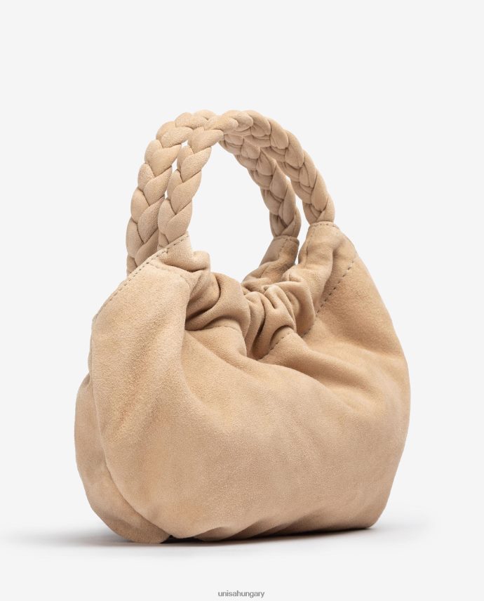 Unisa fonott fogantyús kézitáska nők J4PJX01190 bézs