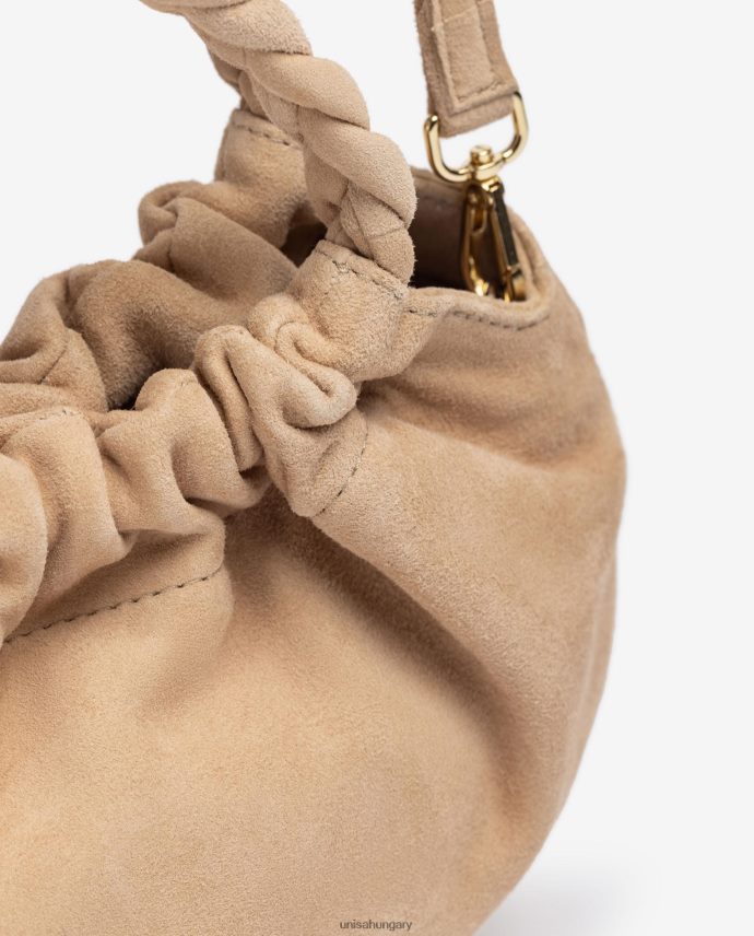 Unisa fonott fogantyús kézitáska nők J4PJX01190 bézs