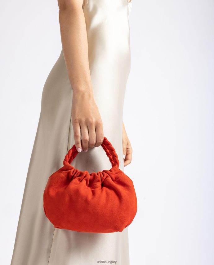 Unisa fonott fogantyús kézitáska nők J4PJX01203 piros