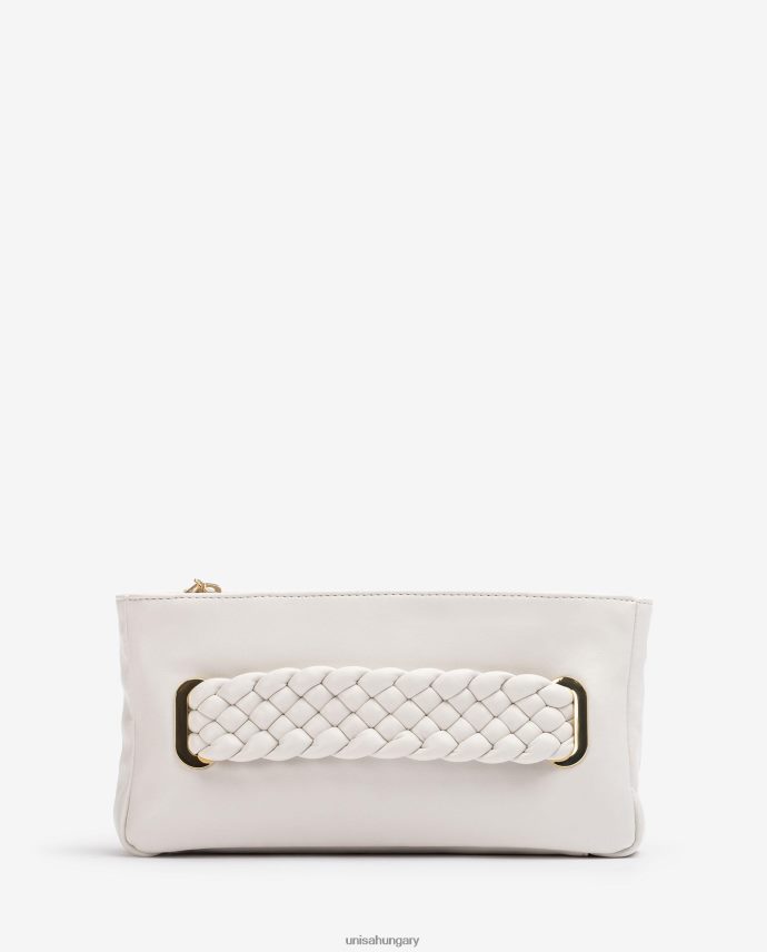 Unisa fonott kézitáska nők J4PJX01226 fehér