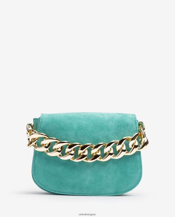 Unisa kézitáska arany lánccal nők J4PJX01183 zöld