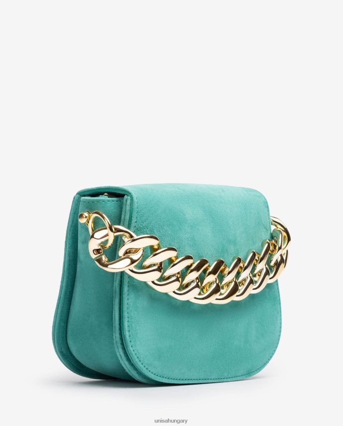 Unisa kézitáska arany lánccal nők J4PJX01183 zöld