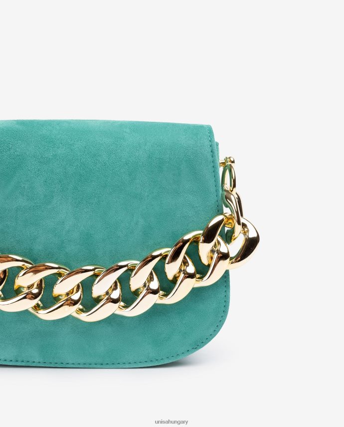 Unisa kézitáska arany lánccal nők J4PJX01183 zöld