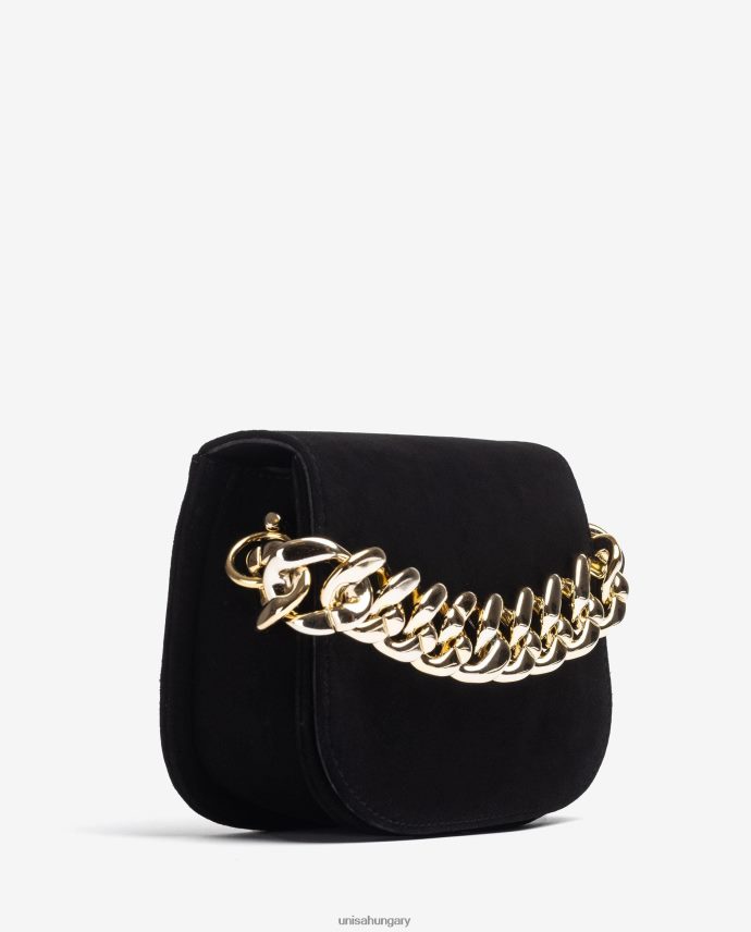 Unisa kézitáska arany lánccal nők J4PJX01184 fekete