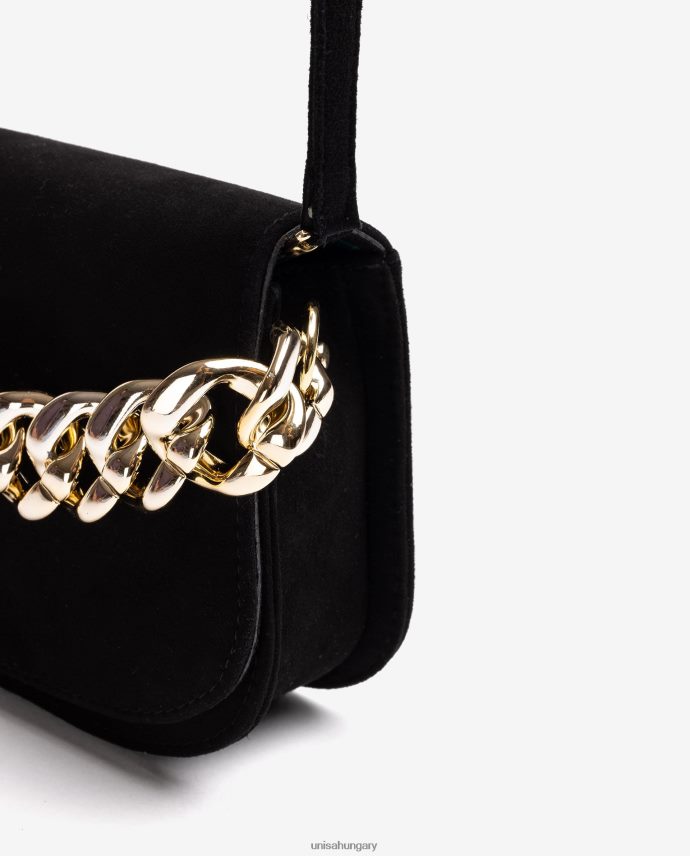 Unisa kézitáska arany lánccal nők J4PJX01184 fekete