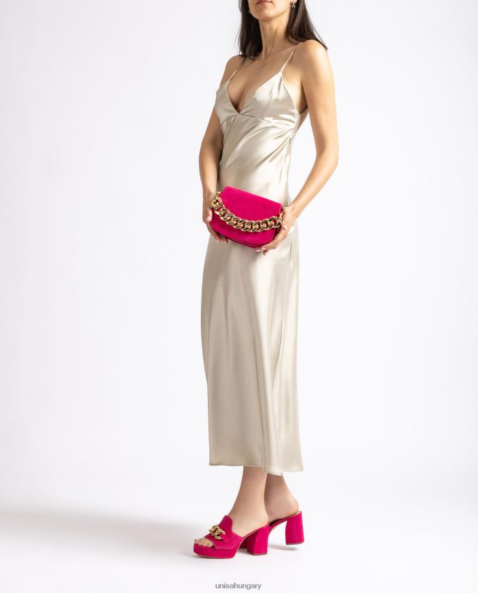 Unisa kézitáska arany lánccal nők J4PJX01185 rózsaszín