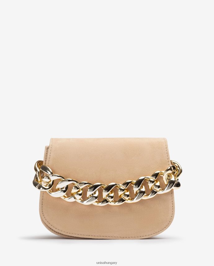 Unisa kézitáska arany lánccal nők J4PJX01186 bézs