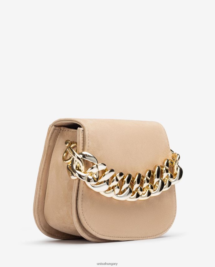 Unisa kézitáska arany lánccal nők J4PJX01186 bézs