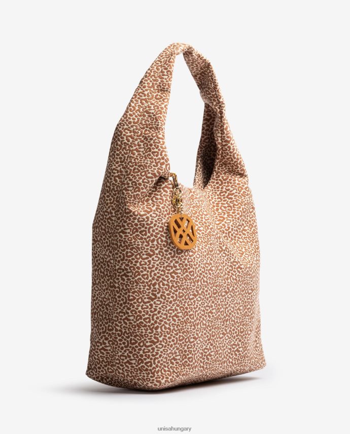 Unisa újrahasznosított anyagból készült kézitáska nők J4PJX01092 barna