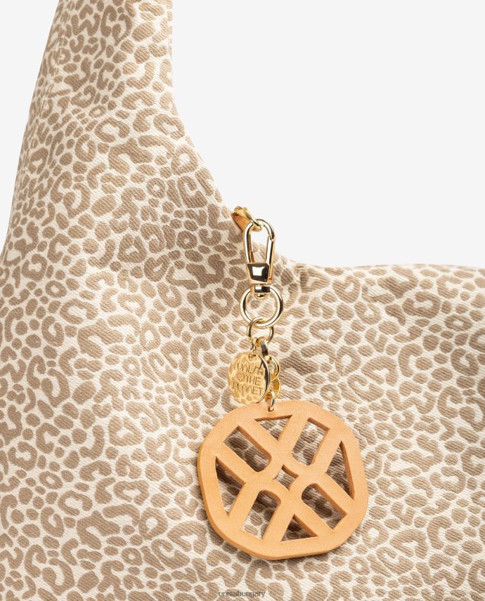 Unisa újrahasznosított anyagból készült kézitáska nők J4PJX01094 barna