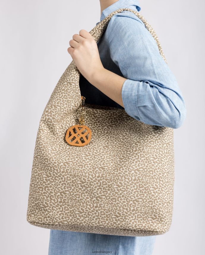 Unisa újrahasznosított anyagból készült kézitáska nők J4PJX01094 barna