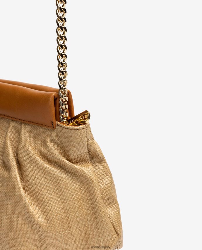 Unisa közepes méretű raffia kézitáska nők J4PJX01160 kecses