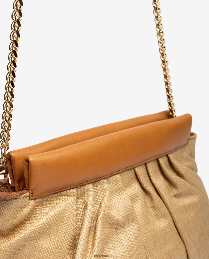 Unisa közepes méretű raffia kézitáska nők J4PJX01160 kecses