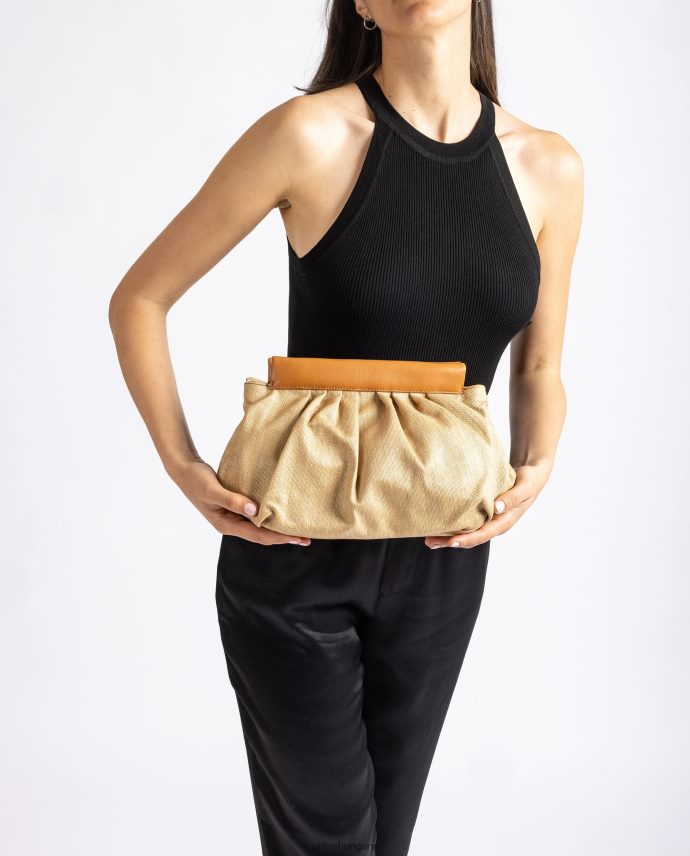 Unisa közepes méretű raffia kézitáska nők J4PJX01160 kecses