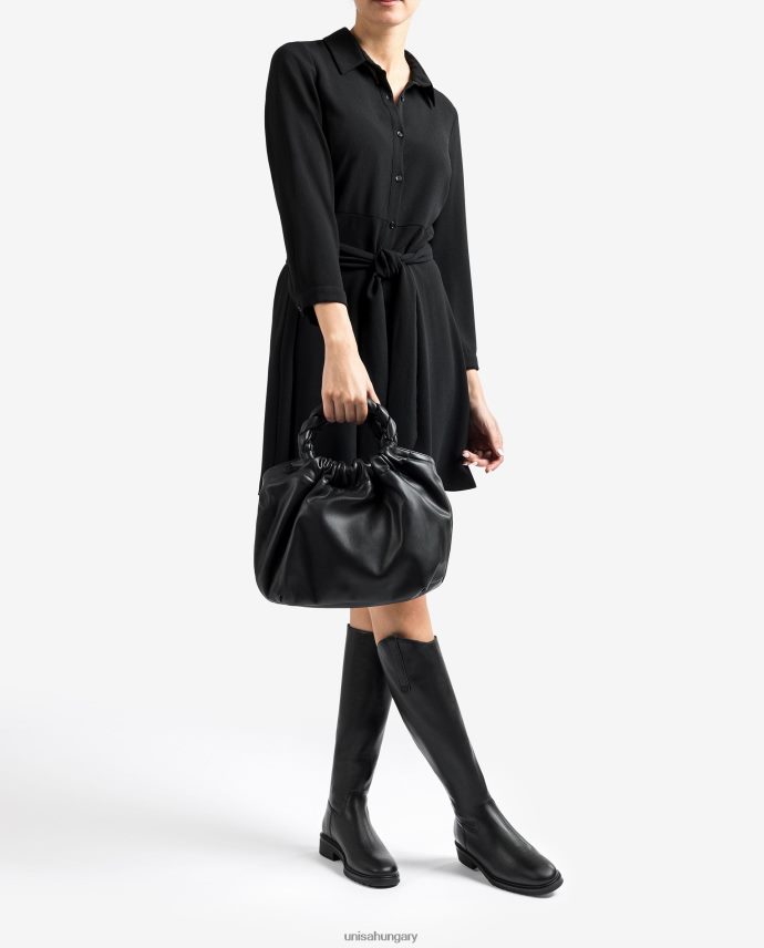 Unisa kerek fogantyús kézitáska nők J4PJX01173 fekete