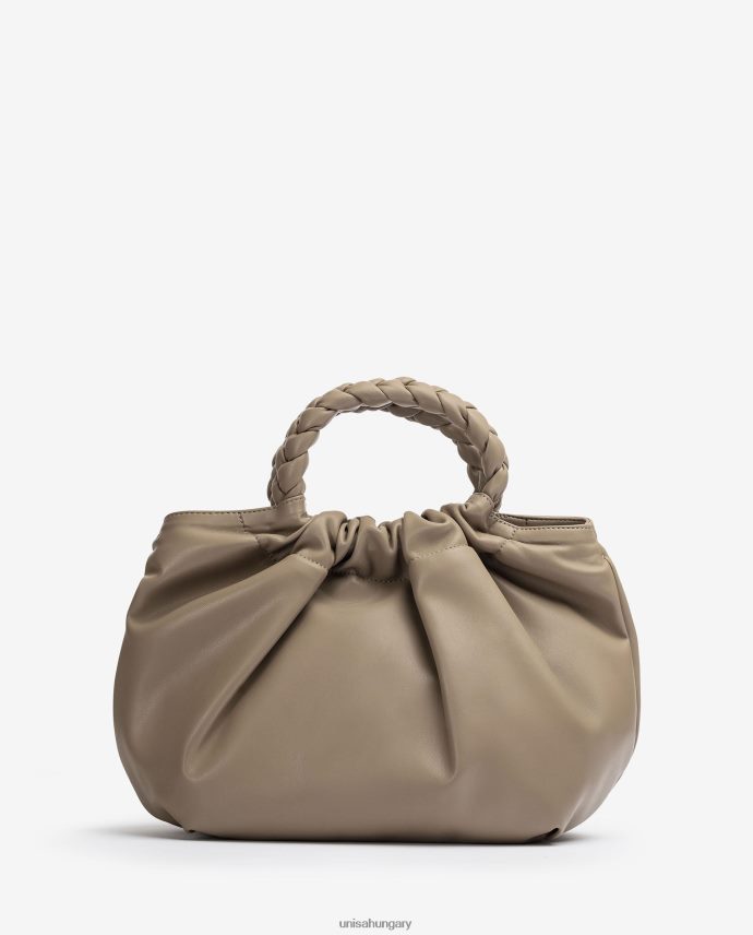 Unisa kerek fogantyús kézitáska nők J4PJX01175 barna