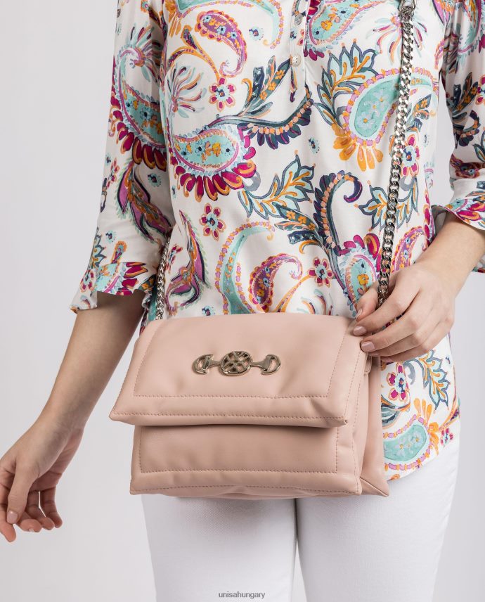 Unisa steppelt hatástáska monogrammal nők J4PJX01181 rózsaszín