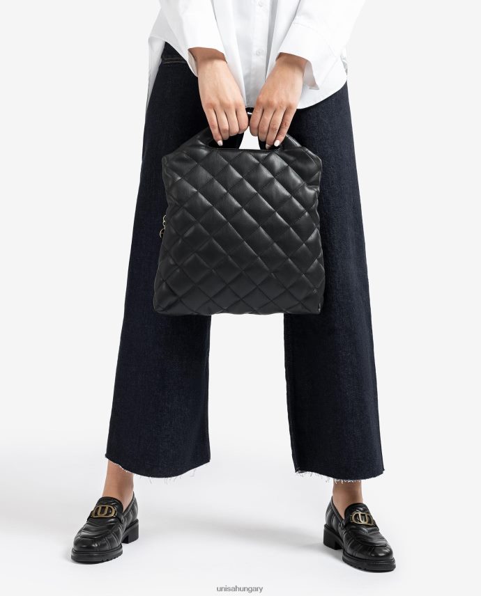 Unisa steppelt táska összehajtott füllel nők J4PJX01172 fekete