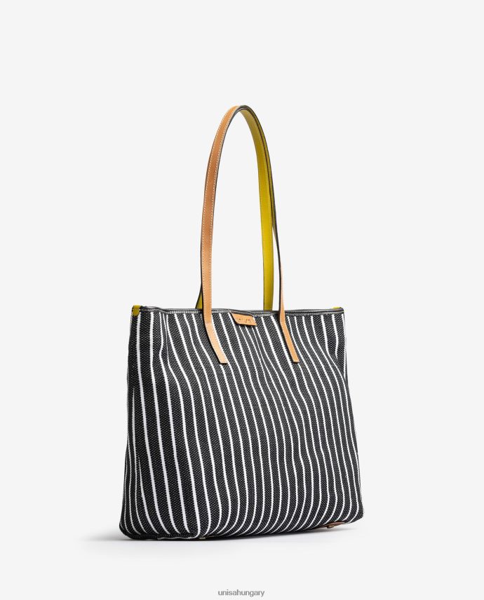 Unisa jarapával készült bevásárlótáska nők J4PJX01112 fekete