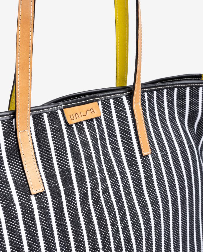 Unisa jarapával készült bevásárlótáska nők J4PJX01112 fekete