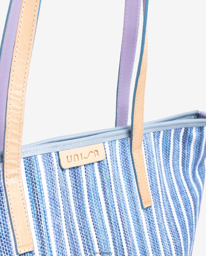 Unisa jarapával készült bevásárlótáska nők J4PJX01113 kék
