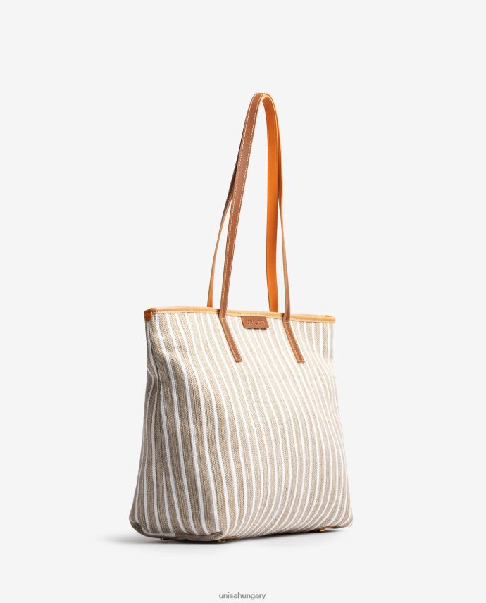 Unisa jarapával készült bevásárlótáska nők J4PJX01114 barna