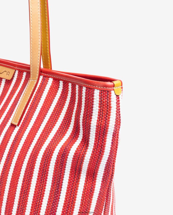 Unisa jarapával készült bevásárlótáska nők J4PJX01115 piros