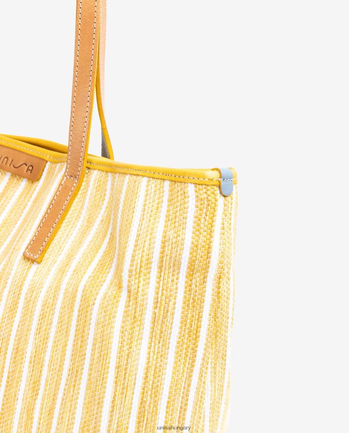 Unisa jarapával készült bevásárlótáska nők J4PJX01116 sárga