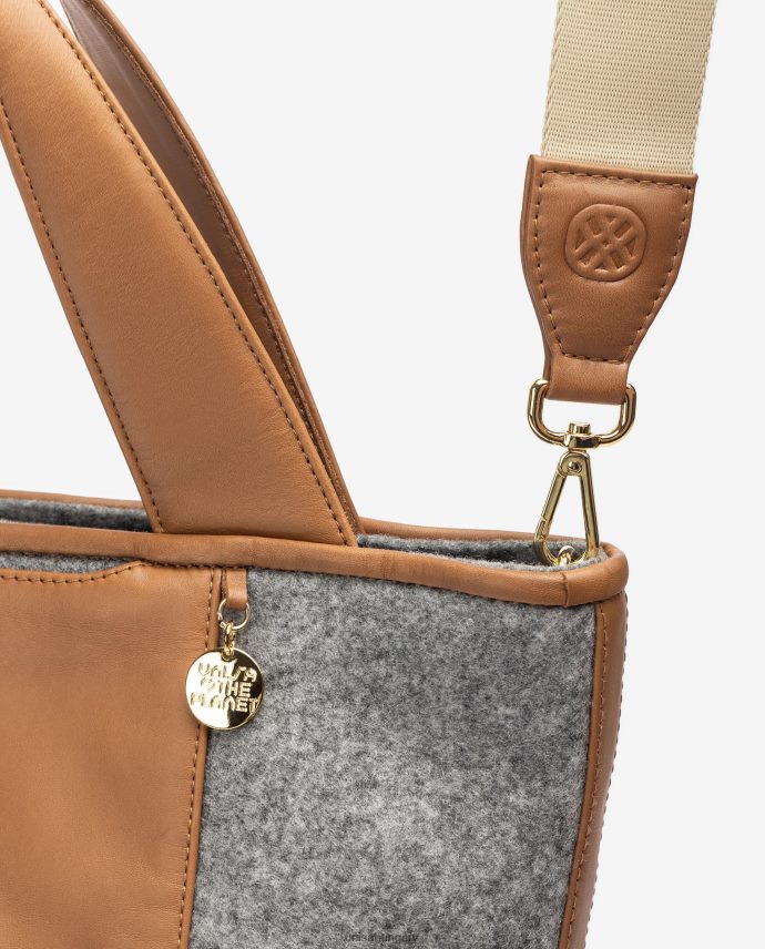 Unisa újrahasznosított anyagból készült vásárlótáska nők J4PJX01138 szürke