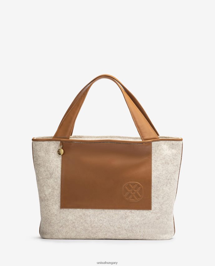 Unisa újrahasznosított anyagból készült vásárlótáska nők J4PJX01139 fehér