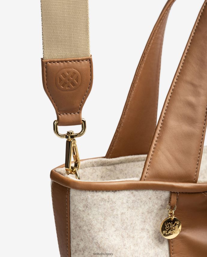 Unisa újrahasznosított anyagból készült vásárlótáska nők J4PJX01139 fehér